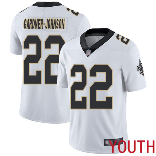 New Orleans Saints Limited White Youth Chauncey Gardner Johnson Road Jersey NFL Football 22 Vapor Untouchable Jersey
